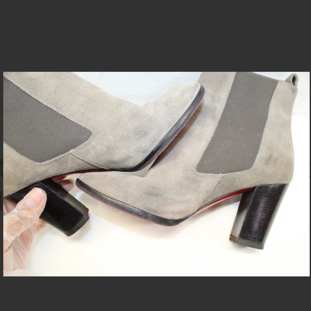 Christian Louboutin Suede Ankle Boots - Picture 2 of 5